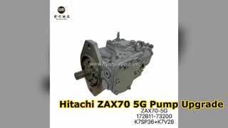 Hitachi ZAX70-5G pomp 172B11-73200 opstarten